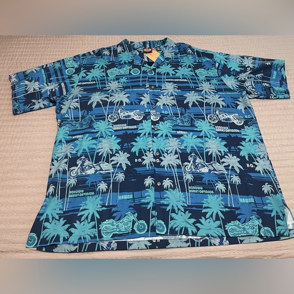 Harley Davidson Men’s Ocean Ride Aloha Hawaii Limited Edition Shirt - Picture 3 of 9